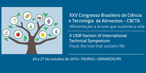 XXV Congresso Brasileiro de Ciência e Tecnologia de Alimentos CBCTA